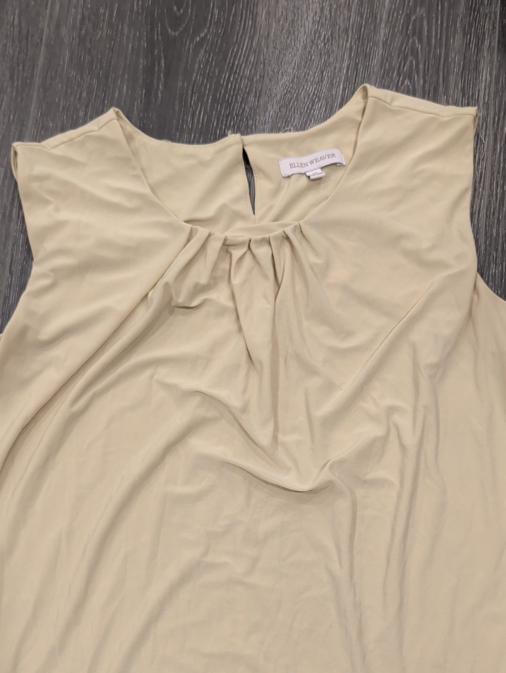 Sleeveless Lime Dress Top with Back Button